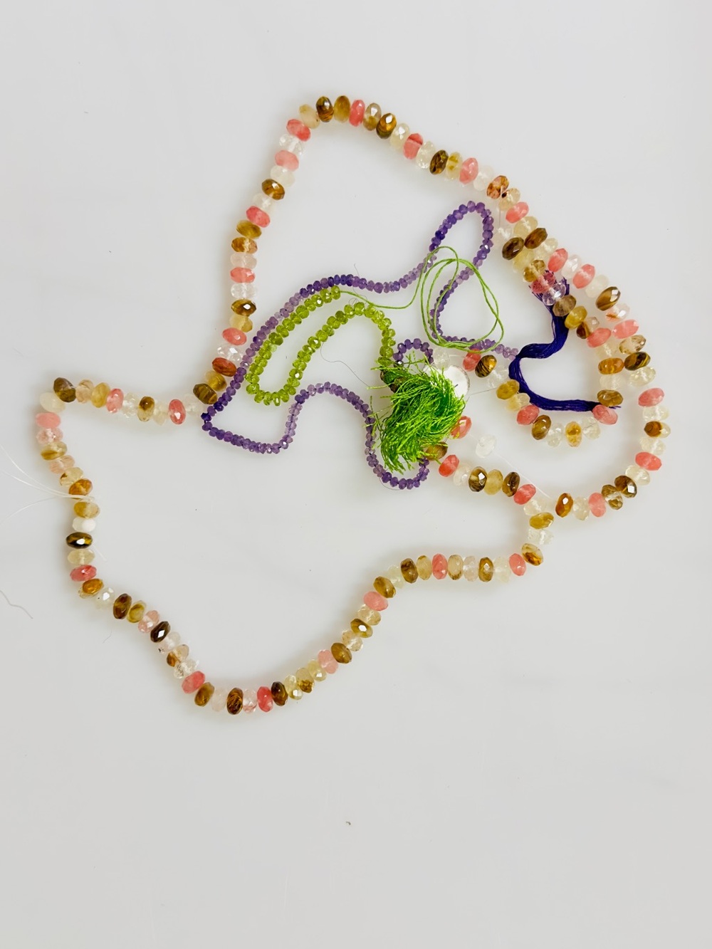 Natural Gemstone Bead Strands Amethyst, Peridot and Tourmaline?